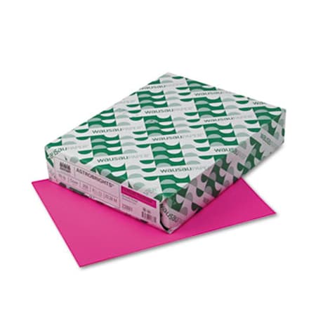 Wausau Wausau Paper Astrobrights Colored Card Stock 65 lbs. 8.5 x 11 Fireball Fuchsia 250 Shts WA31527